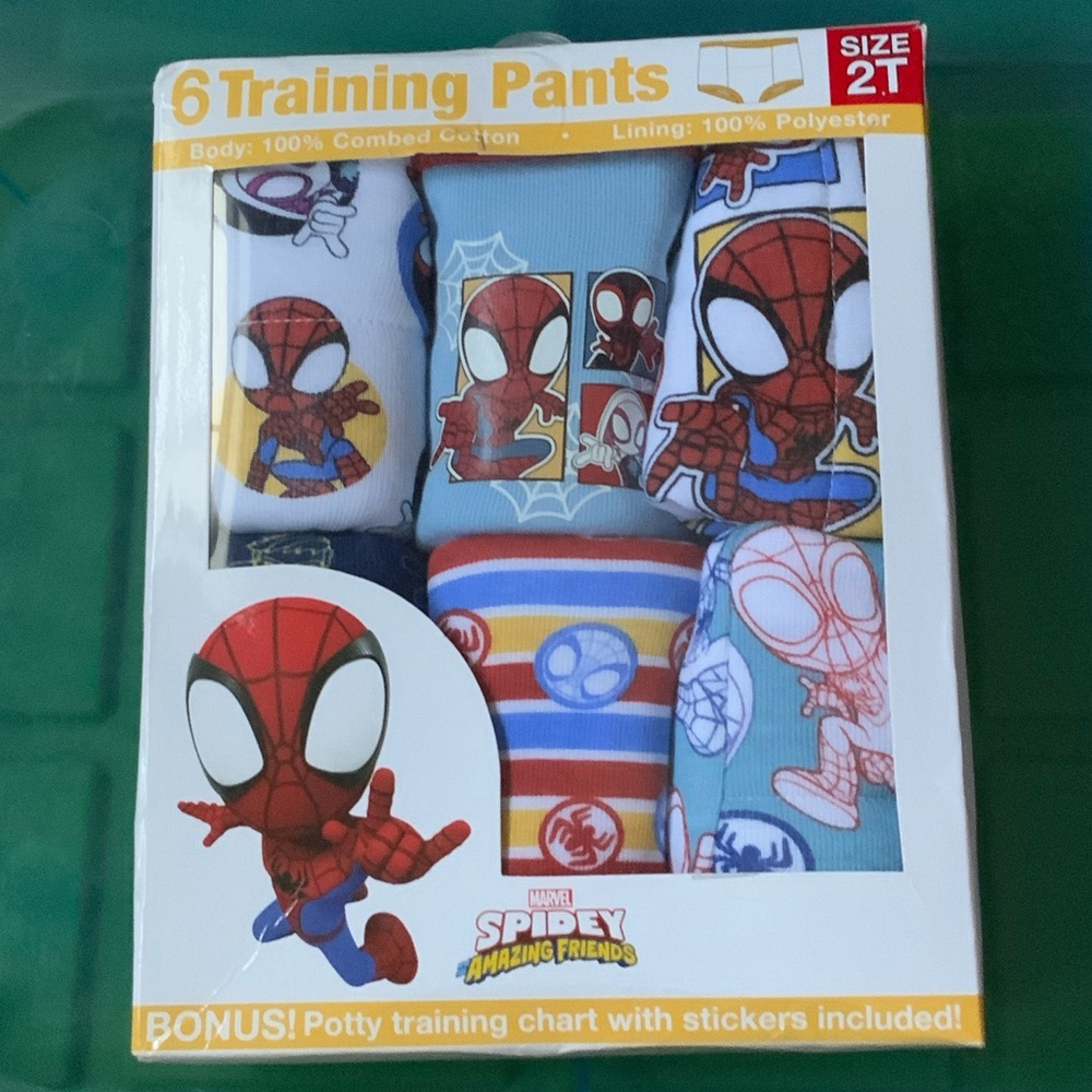 158. Marvel Spidey Training Pants Set - Red, Blue, White
